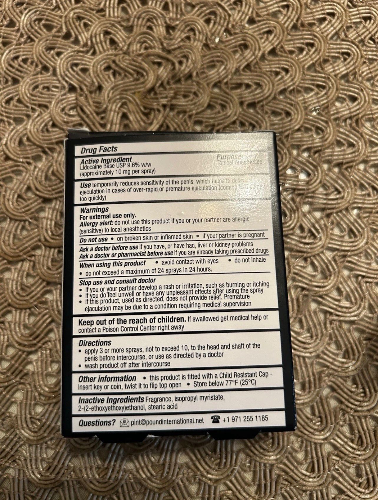 Stud 100 Male Genital Desensitizer Spray, 7/16- Fl. Ounce Box (Pack of 1)