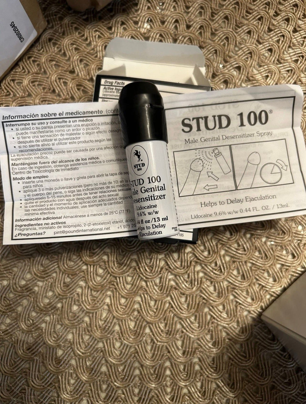 Stud 100 Male Genital Desensitizer Spray, 7/16- Fl. Ounce Box (Pack of 1)
